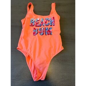 BEACH BUM pink PRIMARK  one piece swimsuit size 8